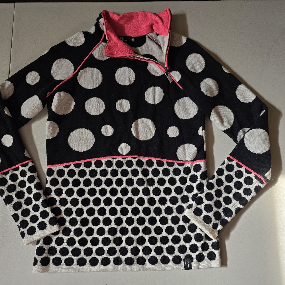 Neve polka dot sweater.